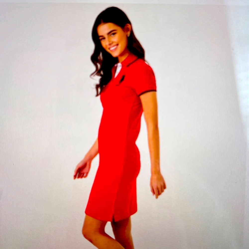 Women’s Red Pollo Dress Medium
